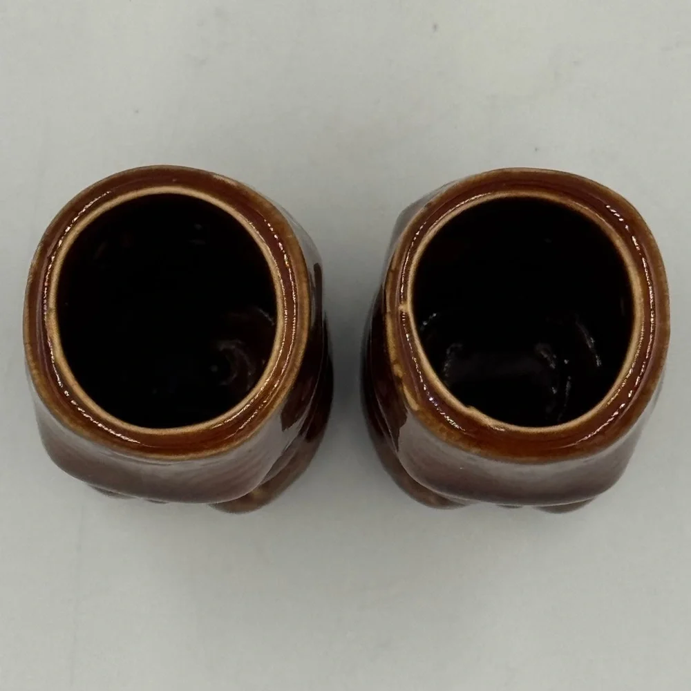 Pair of Maori Tiki Mug Shot Glasses